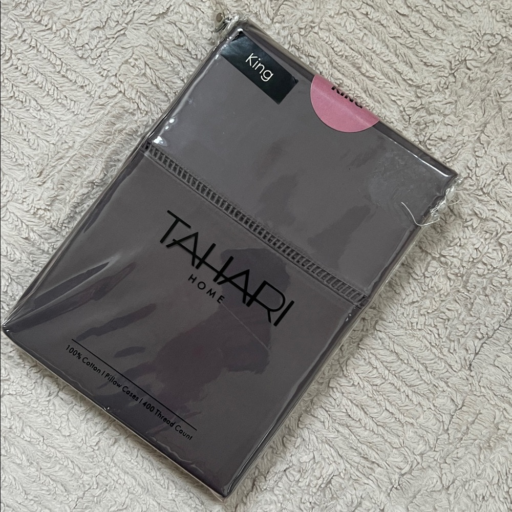 Tahari Home 100% cotton King Pillow Cases 400 thread count, New in packaging - Picture 10 of 15